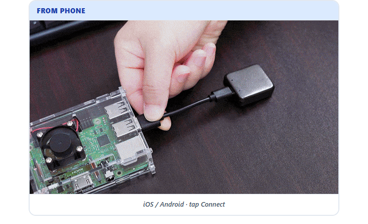 Control from your phone — type on your phone, keystrokes land on the host