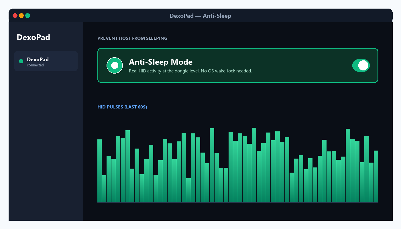 Same toggle on the desktop app